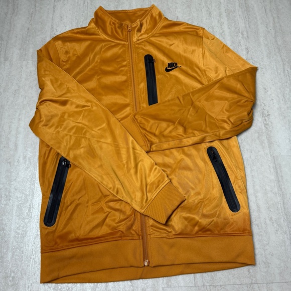 Nike Tracksuit golden brown mustard color with Black Details - Picture 2 of 12
